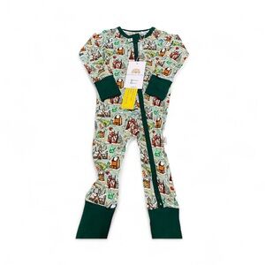 Adventure Hogwarts Harry Potter Inspired Holiday Print Bamboo Zippy